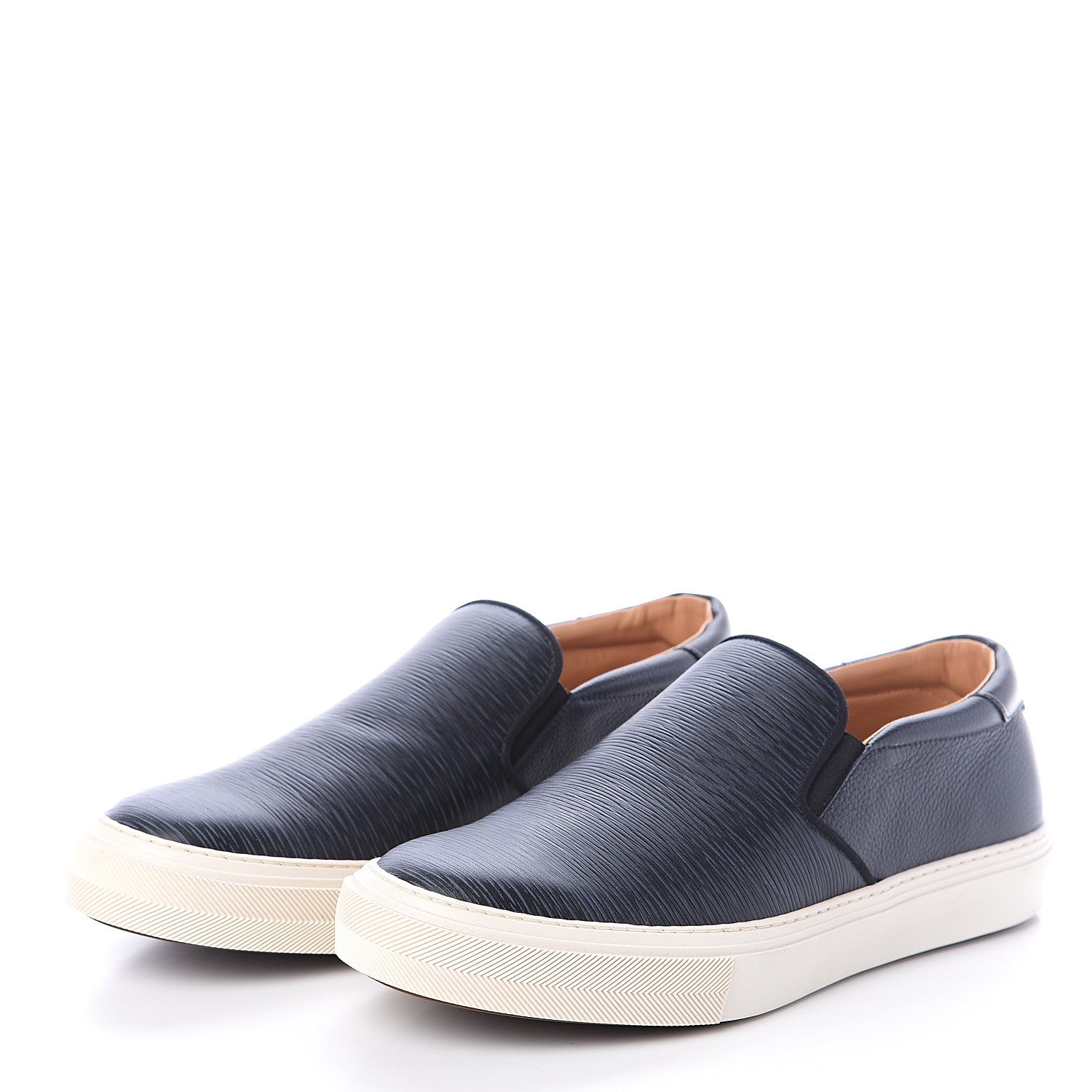 Louis Vuitton Epi Slip On Sneakers 10 Navy 3 of 7