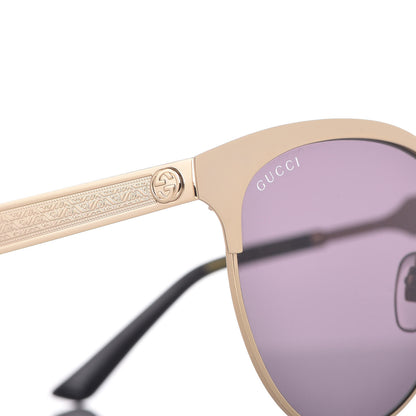 Gucci Round Metal GG0074S Sunglasses Gold 7 of 7