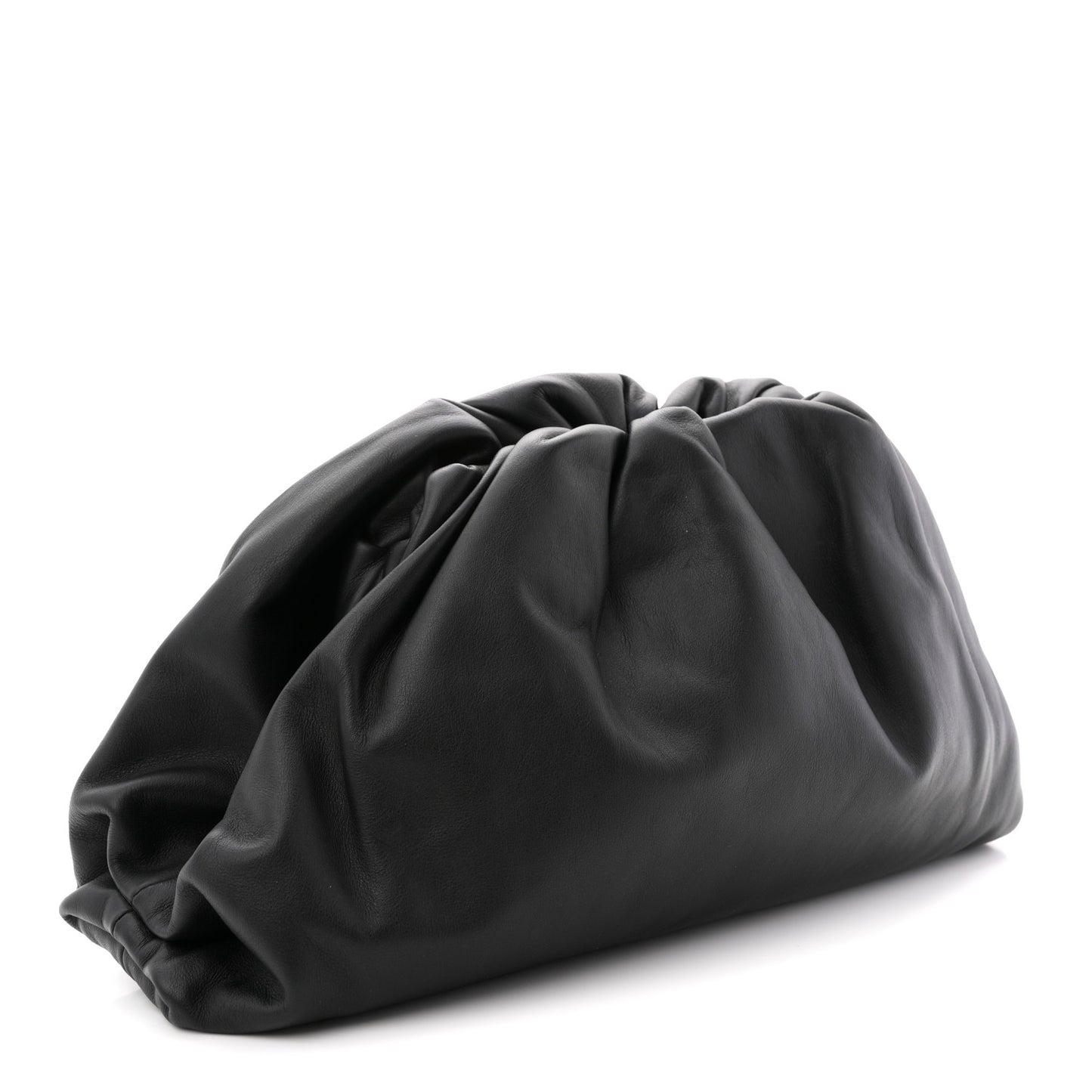 Smooth Butter Calf The Pouch Oversized Clutch Black