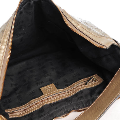 Gucci Metallic Guccissima Medium Jockey Hobo Pewter 5 of 9