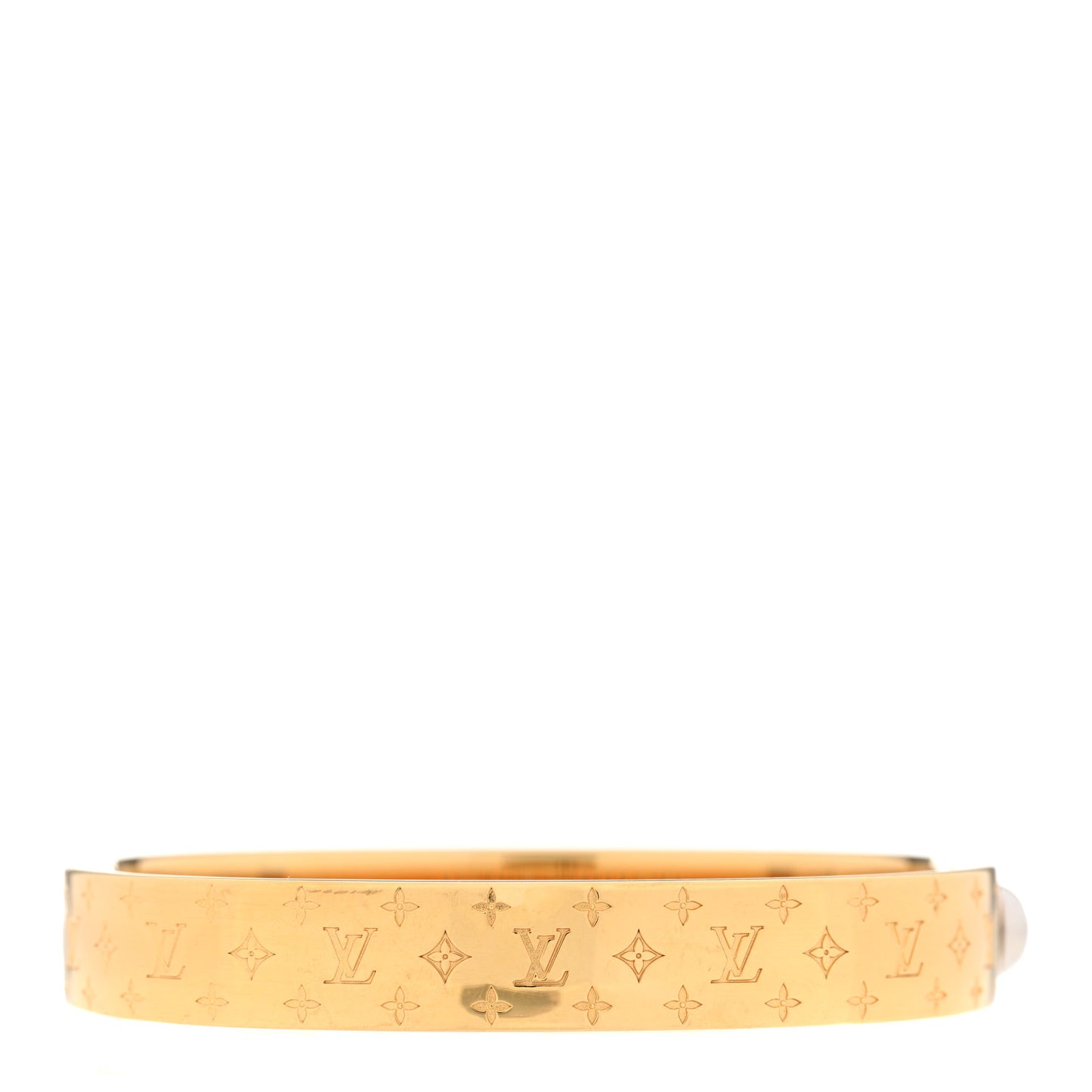 Brass Monogram Nanogram Cuff S Gold