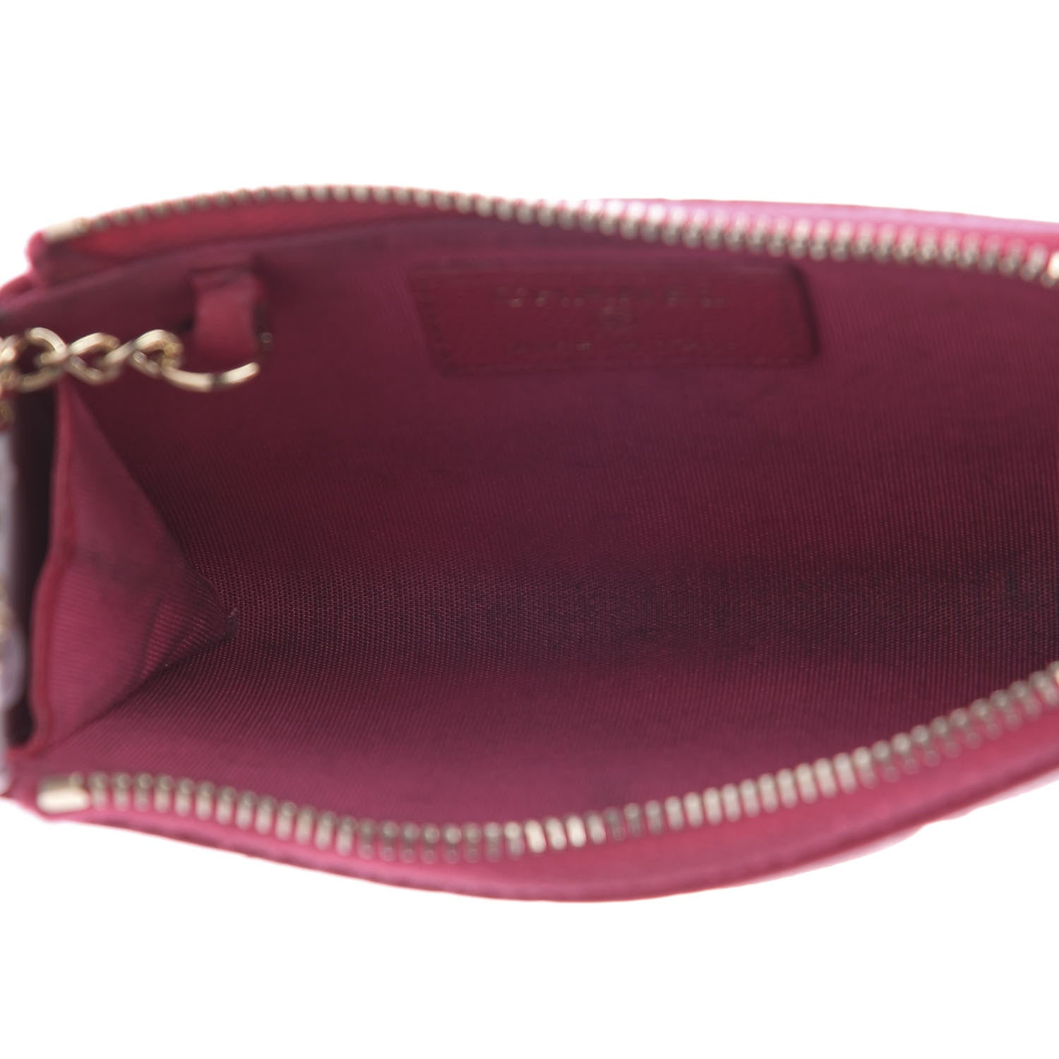 Chanel Caviar Camellia Embossed Key Holder Case Fuchsia 5 of 8