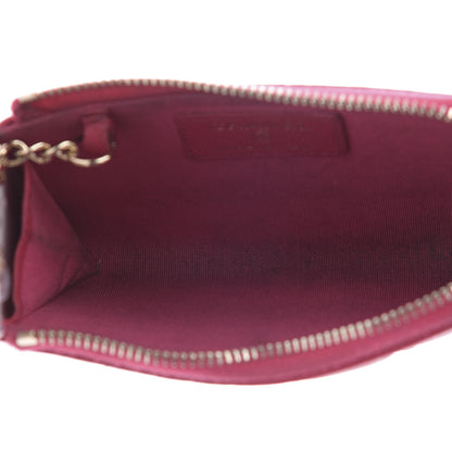 Chanel Caviar Camellia Embossed Key Holder Case Fuchsia 5 of 8