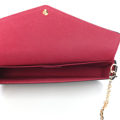 Louis Vuitton Monogram Pochette Felicie Chain Wallet Fuchsia 6 of 9
