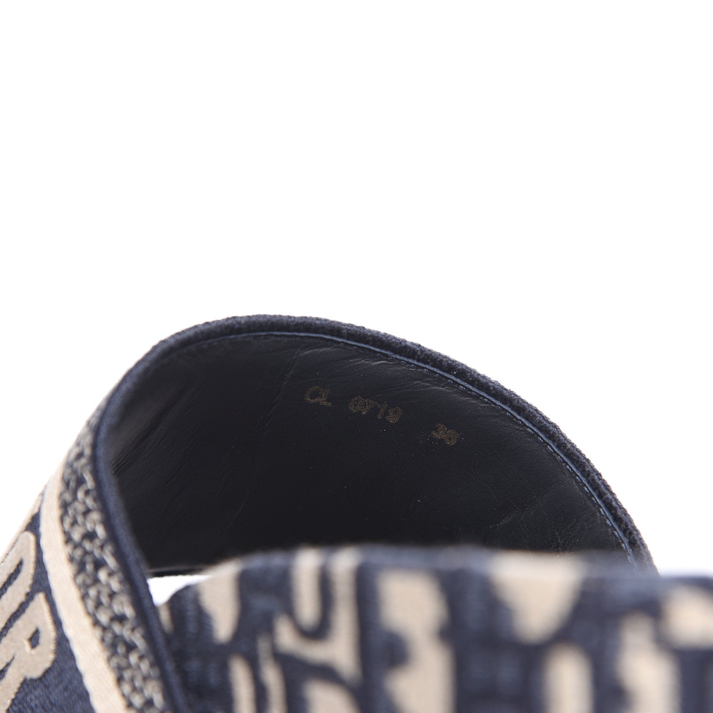 Oblique D-Way Platform Sandal 38 Deep Blue