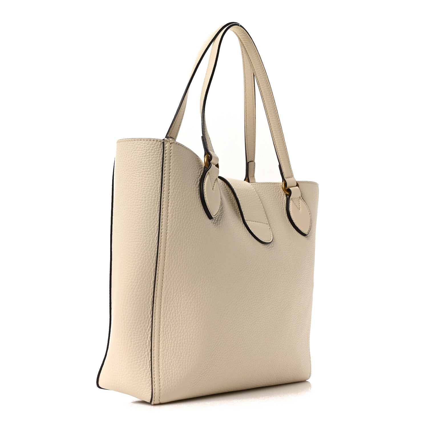 Gucci New Sakai Calfskin Lux Small Dahlia Tote Mystic White