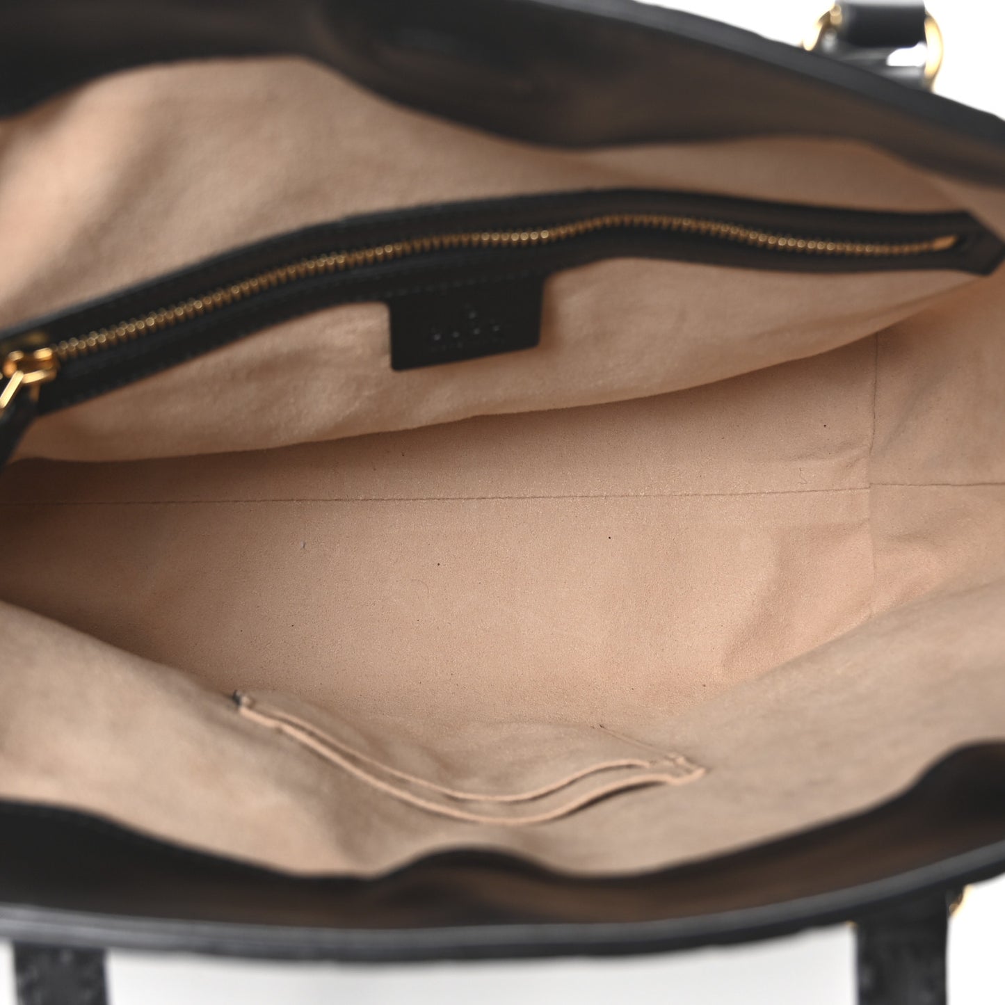 Guccissima Linea A Foldover Tote Black