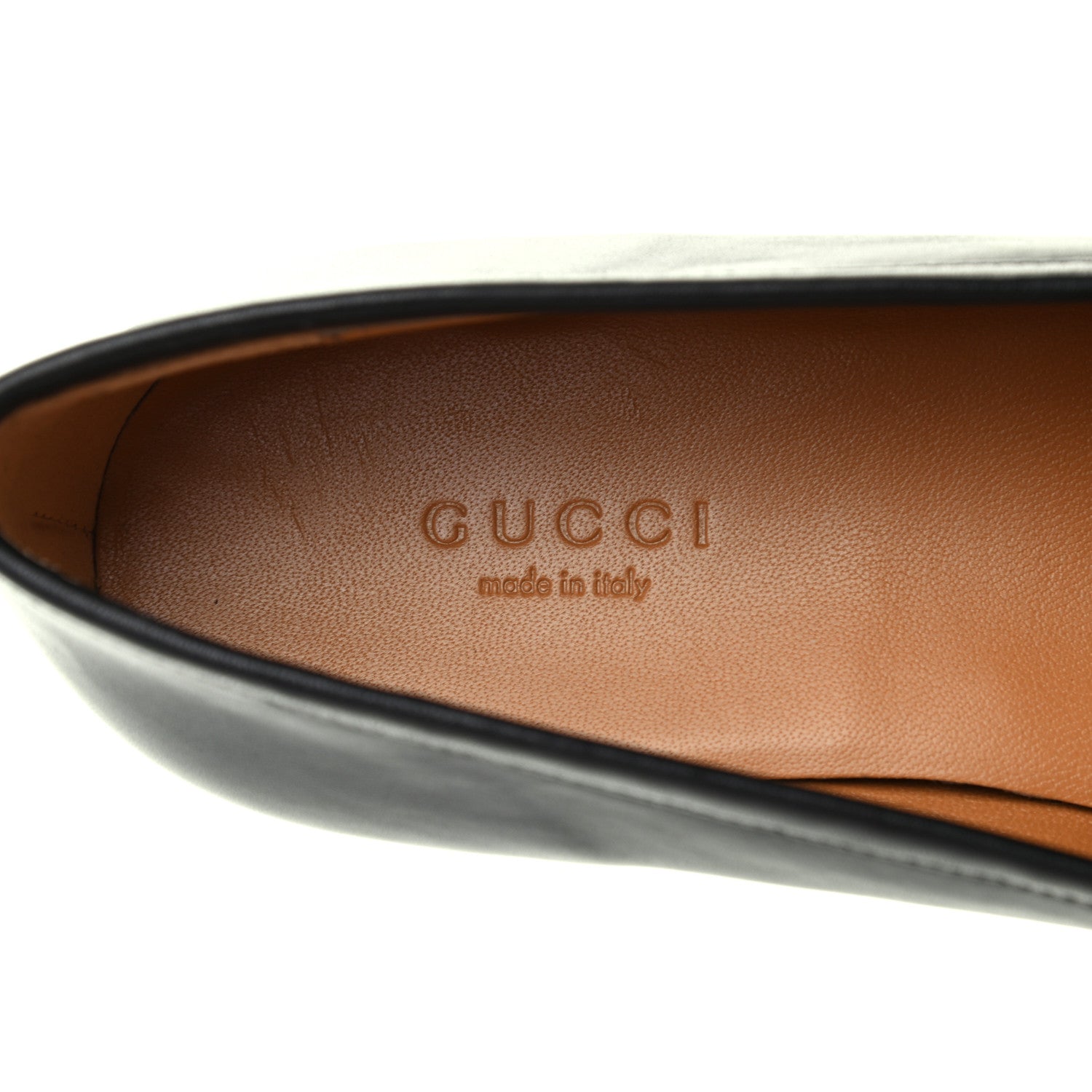 Gucci Calfskin Womens Jordaan Loafers 36.5 Black 6 of 8