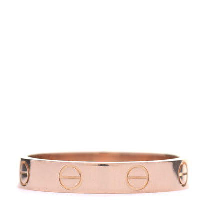 Cartier 18K Pink Gold 3.5mm LOVE Wedding Band Ring 55 7.25 3 of 5