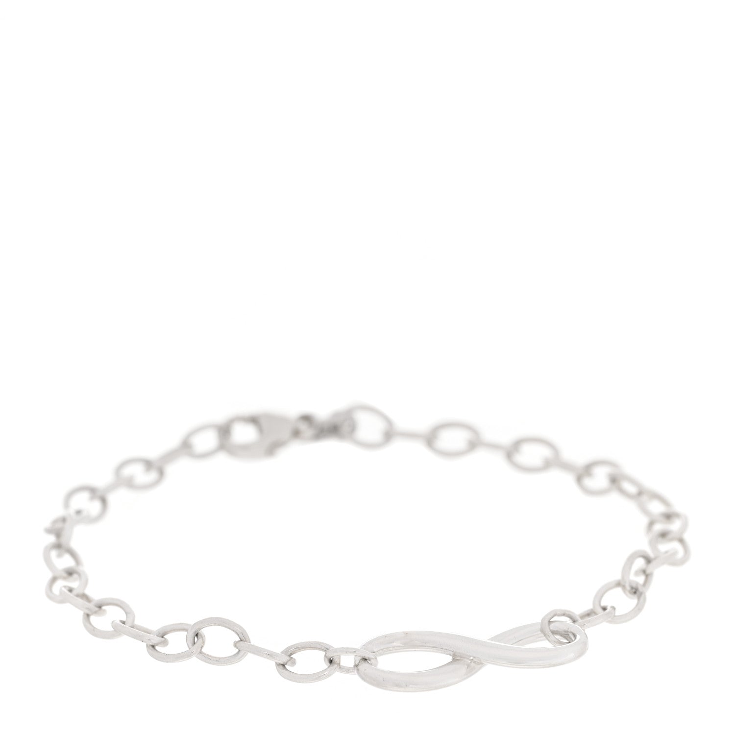 Tiffany Sterling Silver Infinity Chain Bracelet 1 of 5
