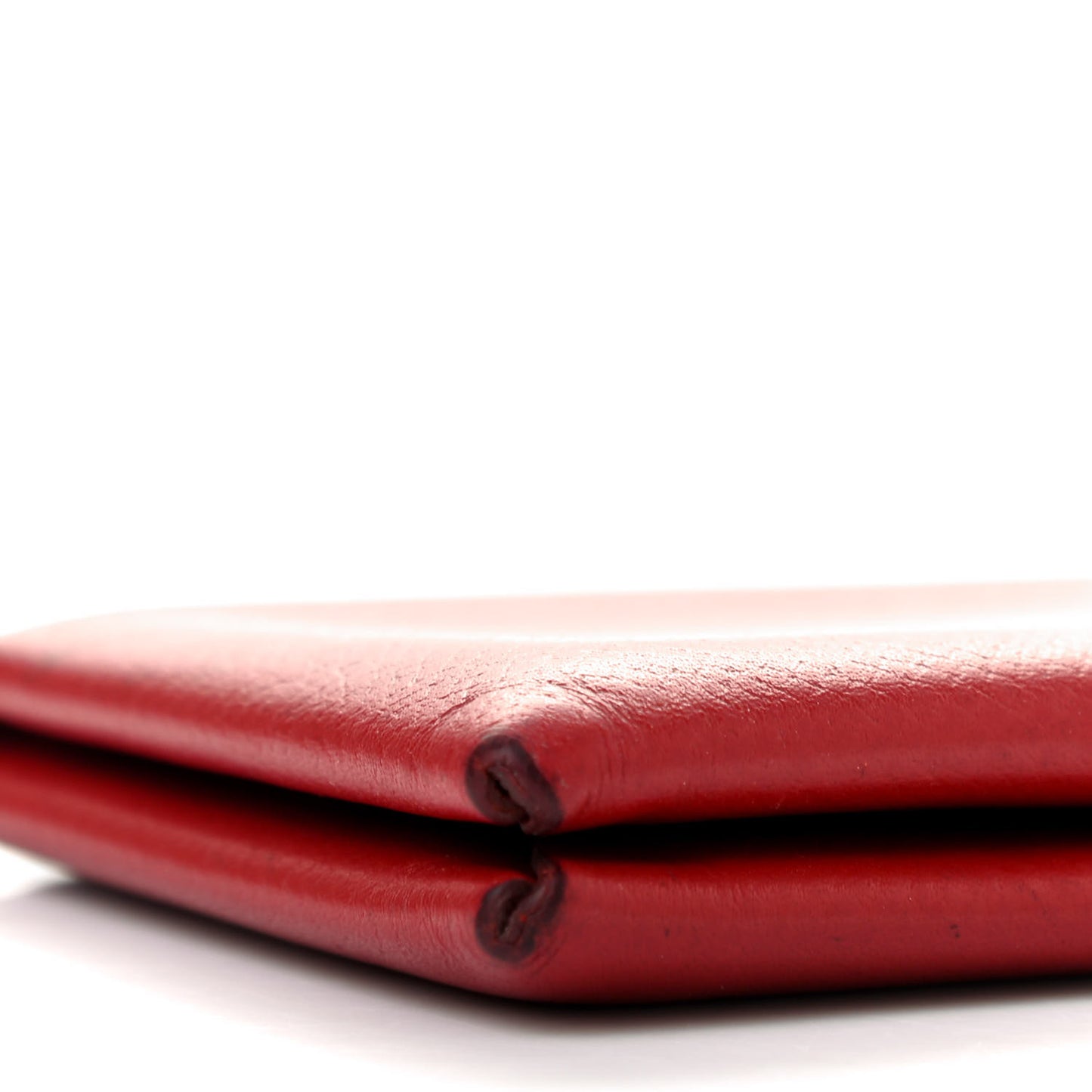 Epsom Calvi Card Case Rouge Garance