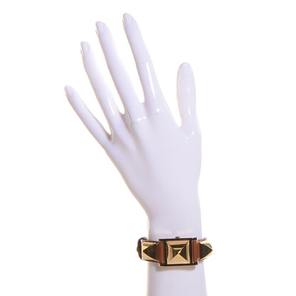 Hermes Stainless Steel Courchevel 23mm Medor Quartz Watch Gold 2 of 9