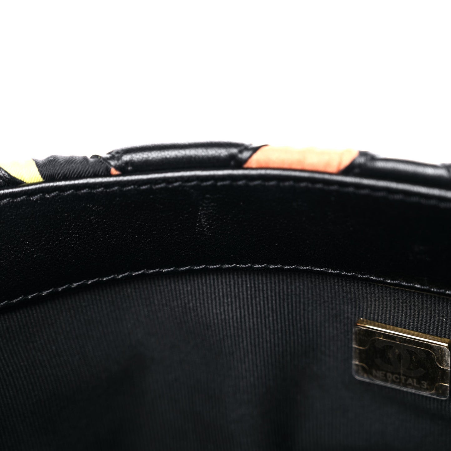 Lambskin Printed Fabric Medium Chanel 19 Flap Black Multicolor