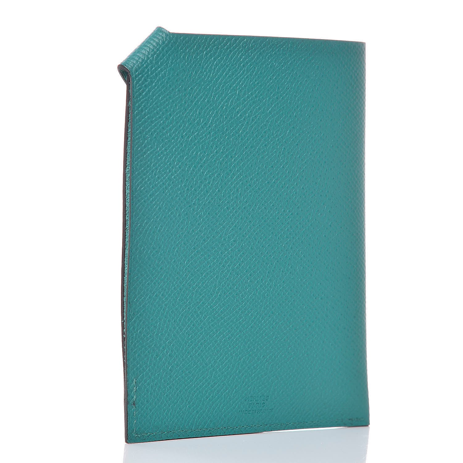 Hermes Epsom Tarmac PM Passport Holder Bleu Paon 3 of 7