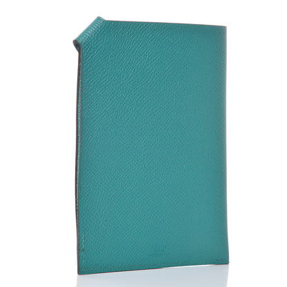 Hermes Epsom Tarmac PM Passport Holder Bleu Paon 3 of 7