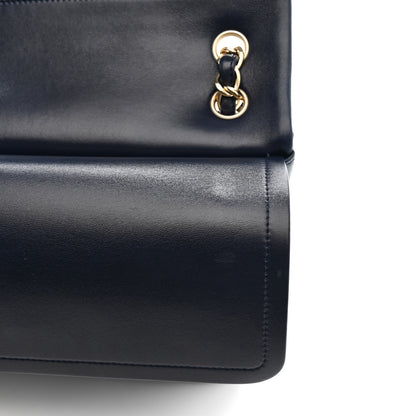 Chanel Lambskin Quilted Jumbo Double Flap Navy 11 of 12