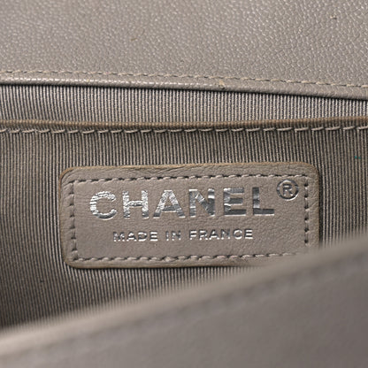 Chanel Caviar Quilted Medium Boy Flap Light Grey 6 of 15