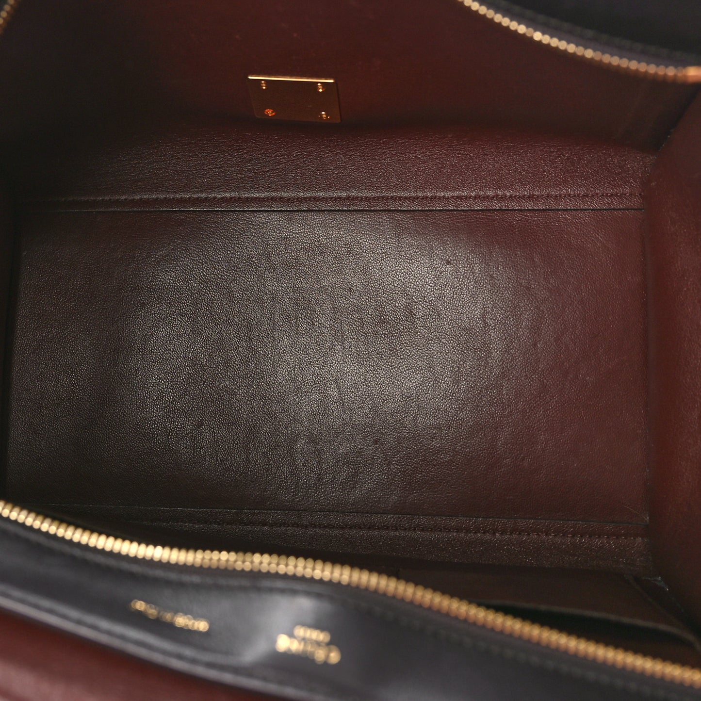 Smooth Calfskin Suede Medium Tri-Color Trapeze Terracotta