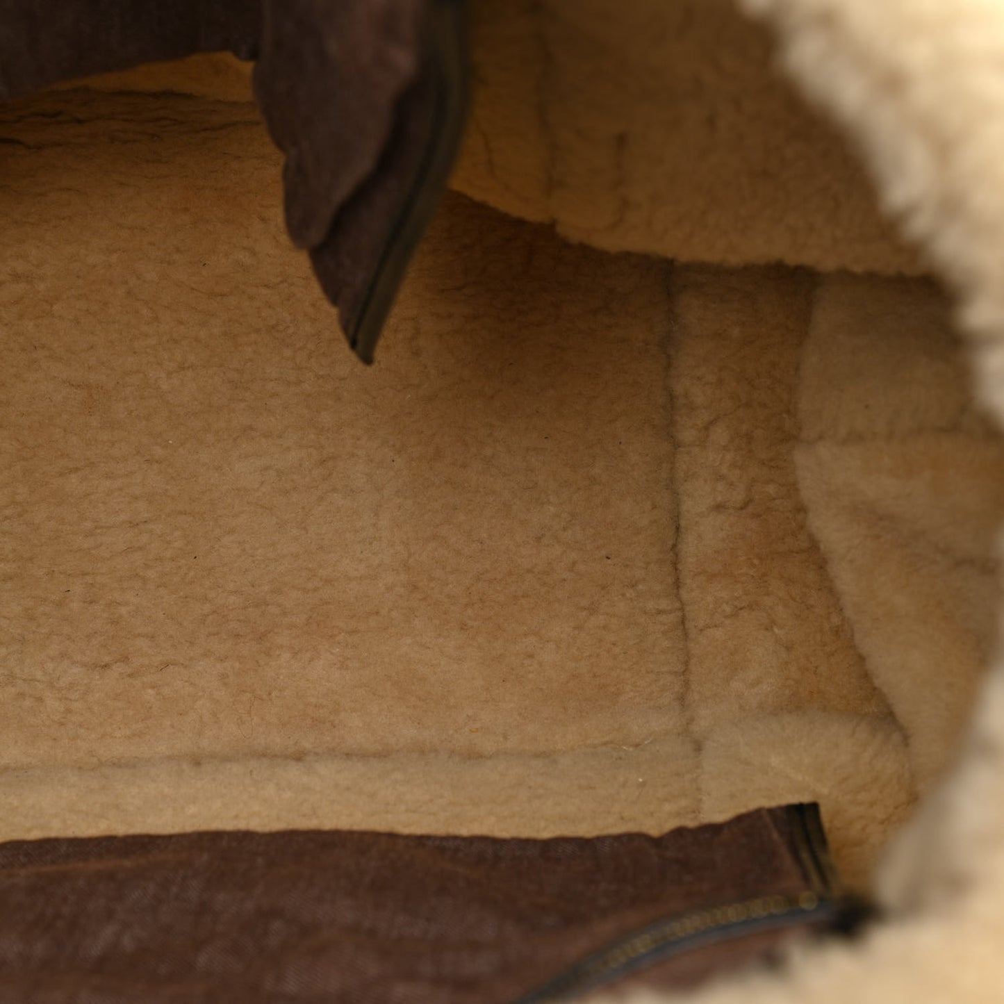 Patent Monogram Shearling Sac Thunder