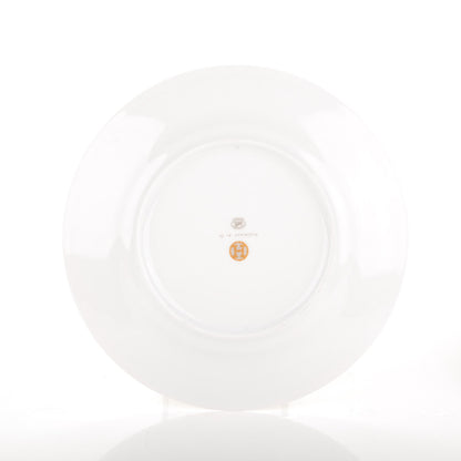 Hermes Porcelain Mosaique Au 24 Gold Dinner Plate Set of 2 3 of 5