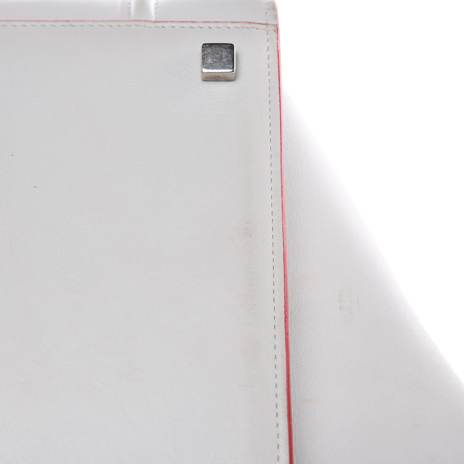 Celine Smooth Calfskin Medium Phantom Luggage White 14 of 26