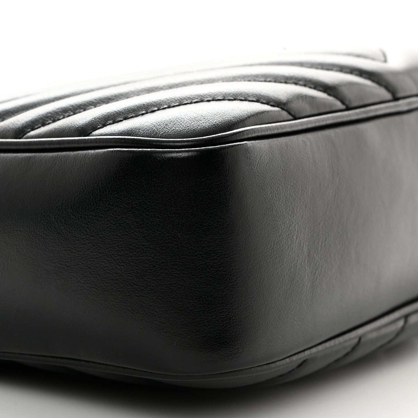 Calfskin Matelasse Monogram Lou Camera Bag Black