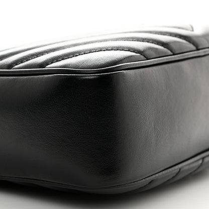 Saint Laurent Calfskin Matelasse Monogram Lou Camera Bag Black 9 of 10