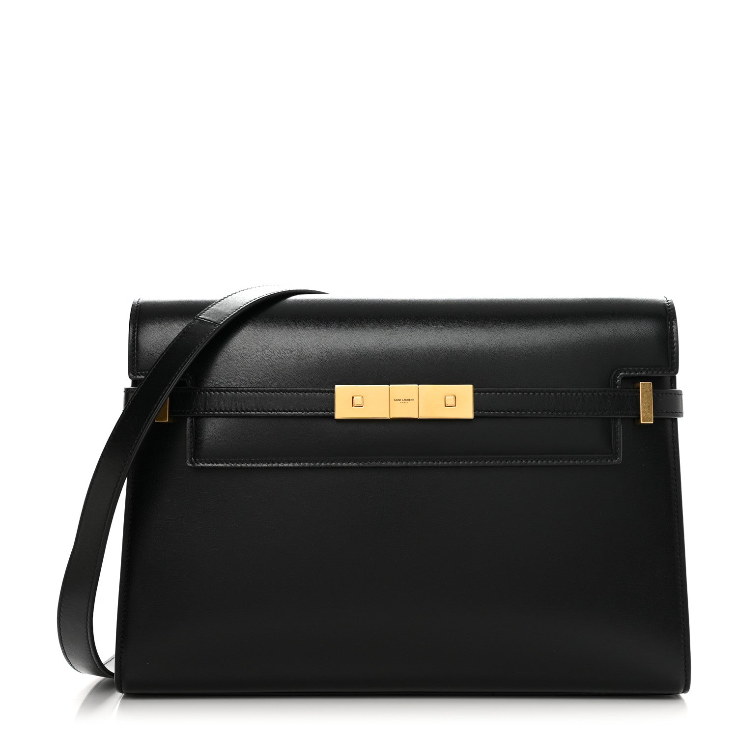 Saint Laurent Smooth Calfskin Manhattan Shoulder Bag Black 1 of 11
