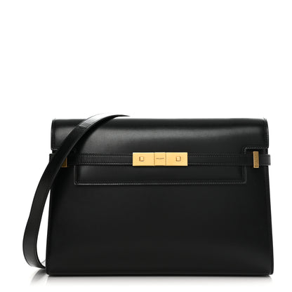 Saint Laurent Smooth Calfskin Manhattan Shoulder Bag Black 1 of 11