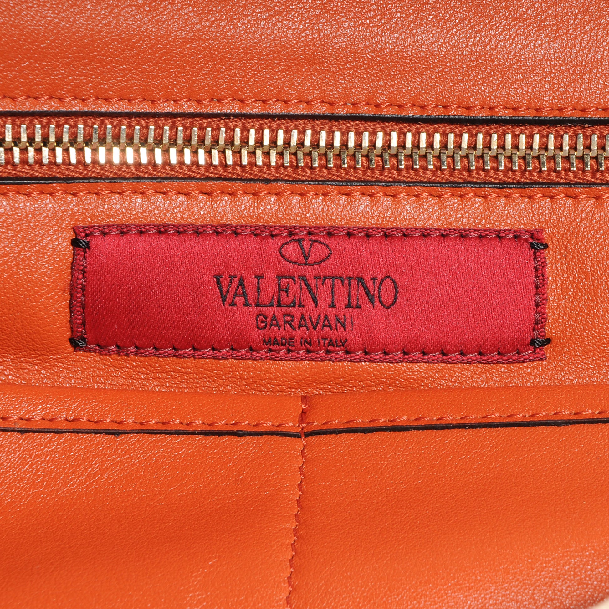 Valentino Garavani Vitello Medium Rockstud Tote English Red 6 of 9
