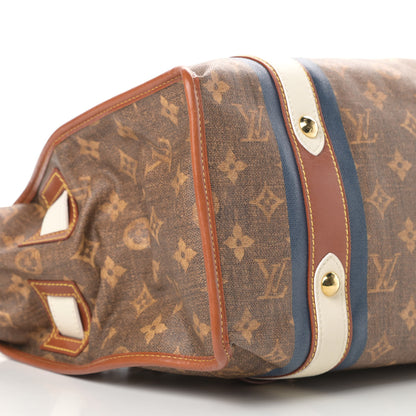Louis Vuitton Monogram Rayures Tisse Sac GM Blue 9 of 11