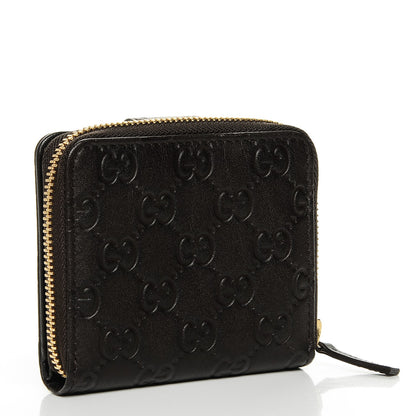 Gucci Guccissima Zip Around French Wallet Dark Brown 3 of 6