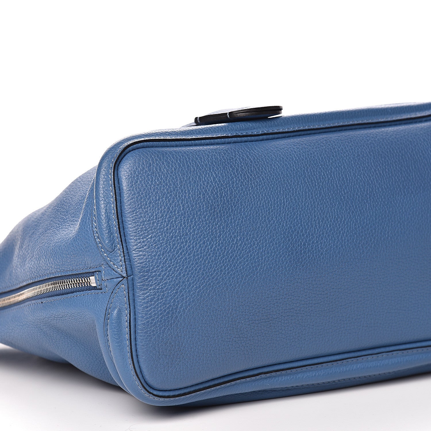 Alexander McQueen Pebbled Calfskin Skull Padlock Tote Blue 11 of 16