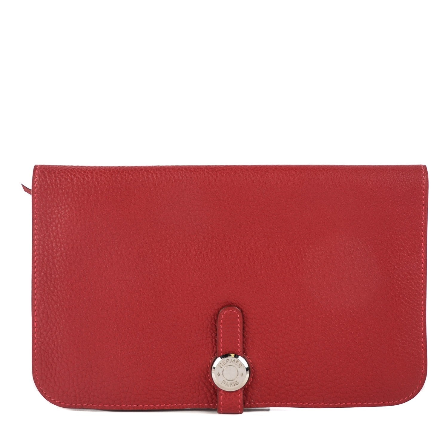 Hermes Togo Dogon Duo Wallet Rouge 1 of 8