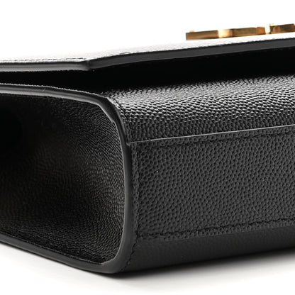 Saint Laurent Grain De Poudre Small Monogram Kate Satchel Black 8 of 9