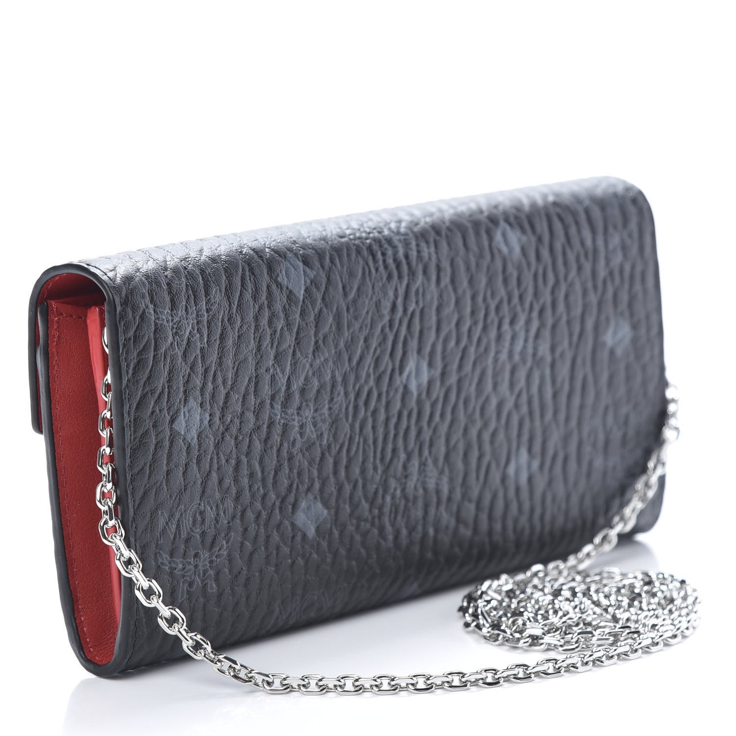 Visetos Large Patricia Wallet On Chain Black