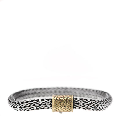 John Hardy Sterling Silver 18K Yellow Gold 6mm Classic Chain Bracelet 1 of 4