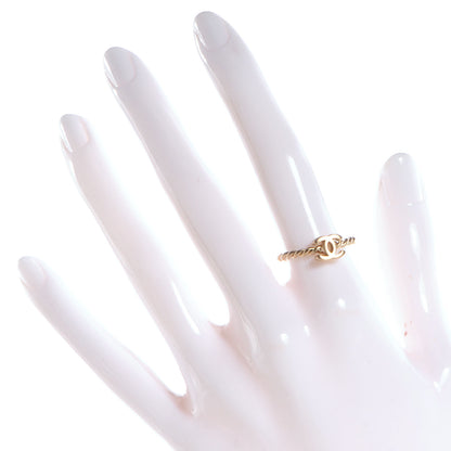 Chanel Matte Gold CC Ring 6.75 2 of 4