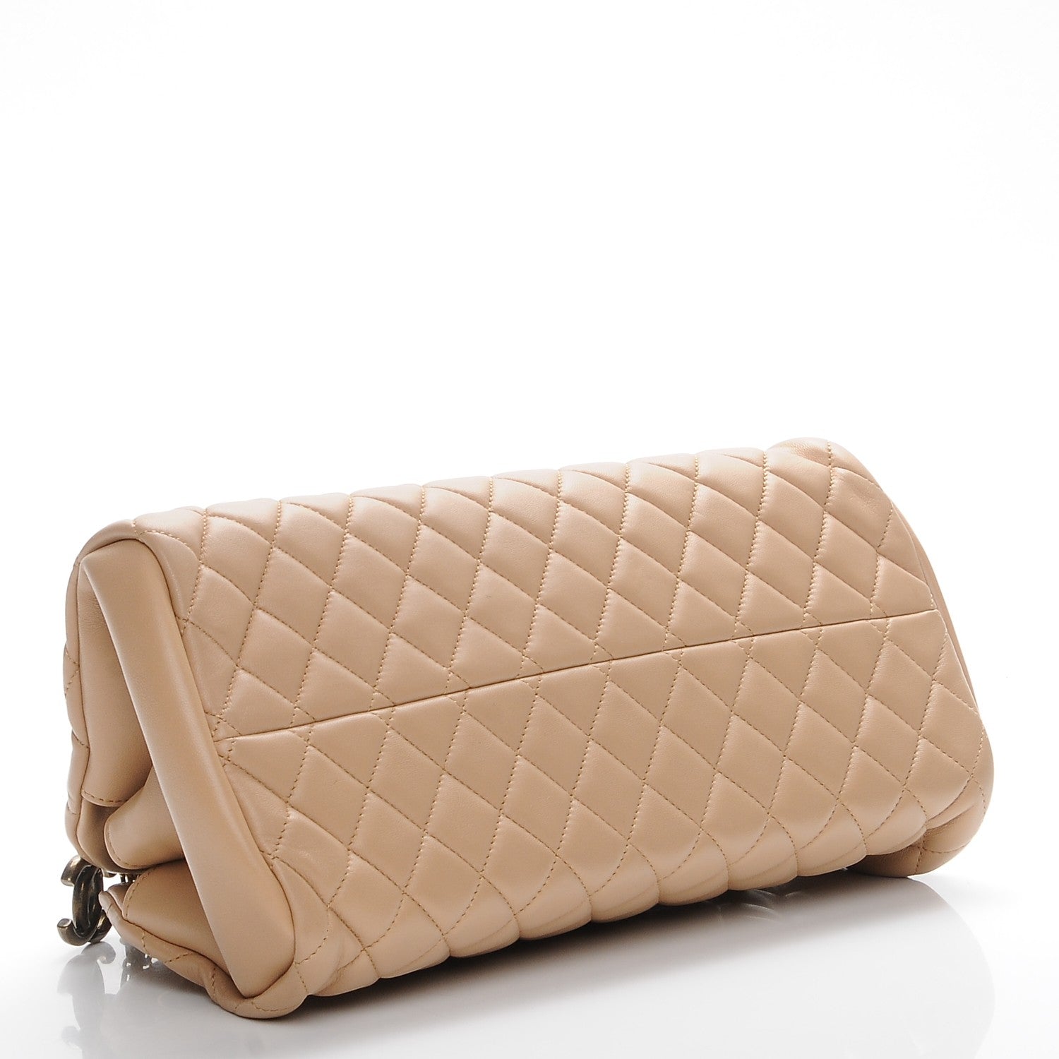 Chanel Lambskin Quilted Medium Just Mademoiselle Beige 4 of 7