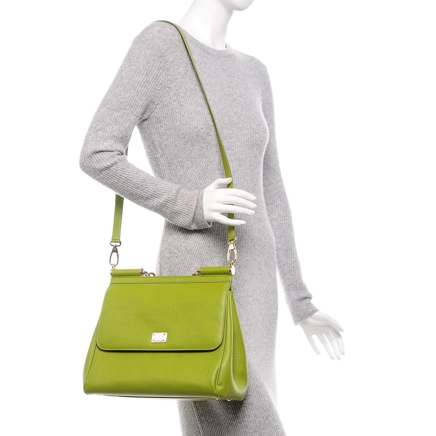 Dauphine Large Miss Sicily Satchel Green