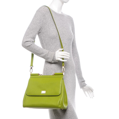 Dolce & Gabbana Dauphine Large Miss Sicily Satchel Green 2 of 6