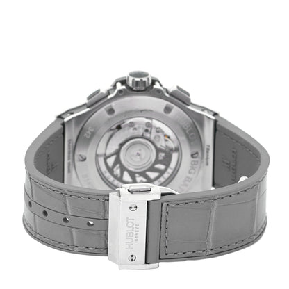 Hublot Stainless Steel Alligator Diamond Pave Bezel 41mm Big Bang Automatic Watch Grey 342.ST.5010.LR.1104 3 of 4