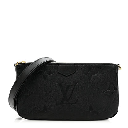 Louis Vuitton Empreinte Monogram Giant Multi Pochette Accessories Large Pochette Black 1 of 5