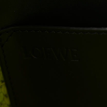 Loewe X PAULA'S IBIZA Raffia Medium  Font Tote Meadow Green 6 of 10