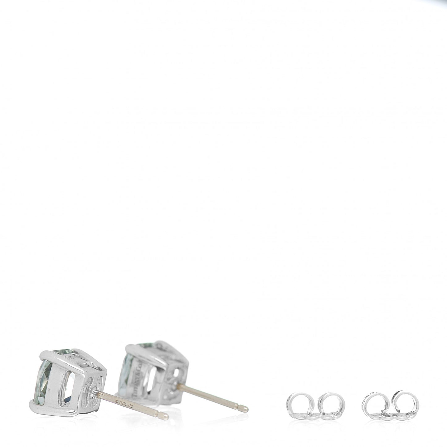Sterling Silver Prasiolite Sparklers Earrings