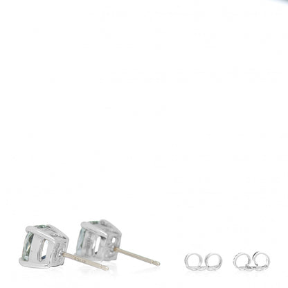 Tiffany Sterling Silver Prasiolite Sparklers Earrings 3 of 4