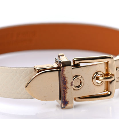 Hermes Epsom Java 10 Bracelet M White 7 of 7