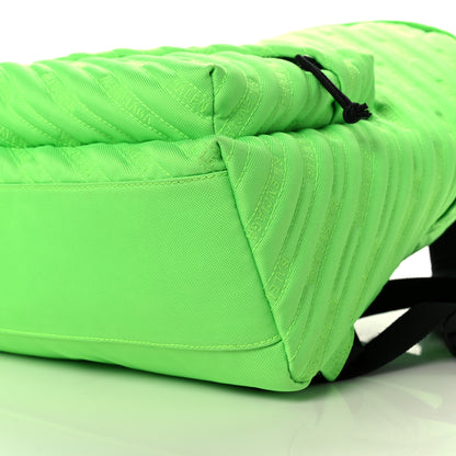 Balenciaga Canvas Matelasse Explorer Backpack Neon Green 9 of 10
