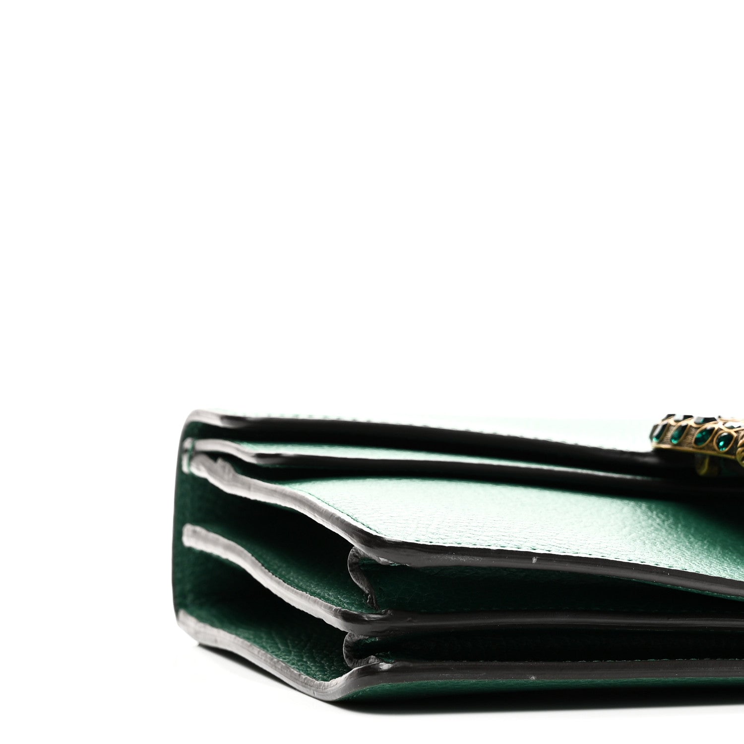Gucci Pebbled Calfskin Small Dionysus Shoulder Bag Emerald 9 of 10