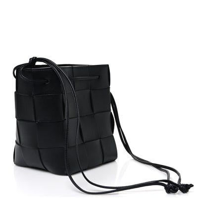 Bottega Veneta Nappa Maxi Intrecciato Cassette Bucket Bag Black 3 of 9